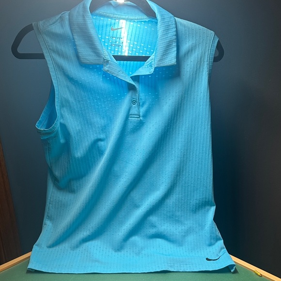 Nike Light Blue Sleeveless Polo - Picture 1 of 9